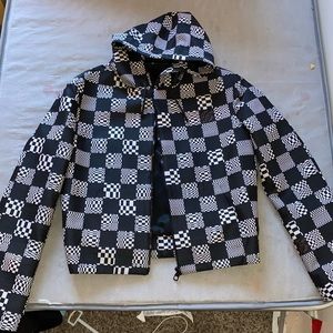 Brand New Rare Louis Vuitton constructed hoodie jacket size 46